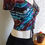 Thumbnail: Medium Geode Tie Dye Lace Up Crop Top