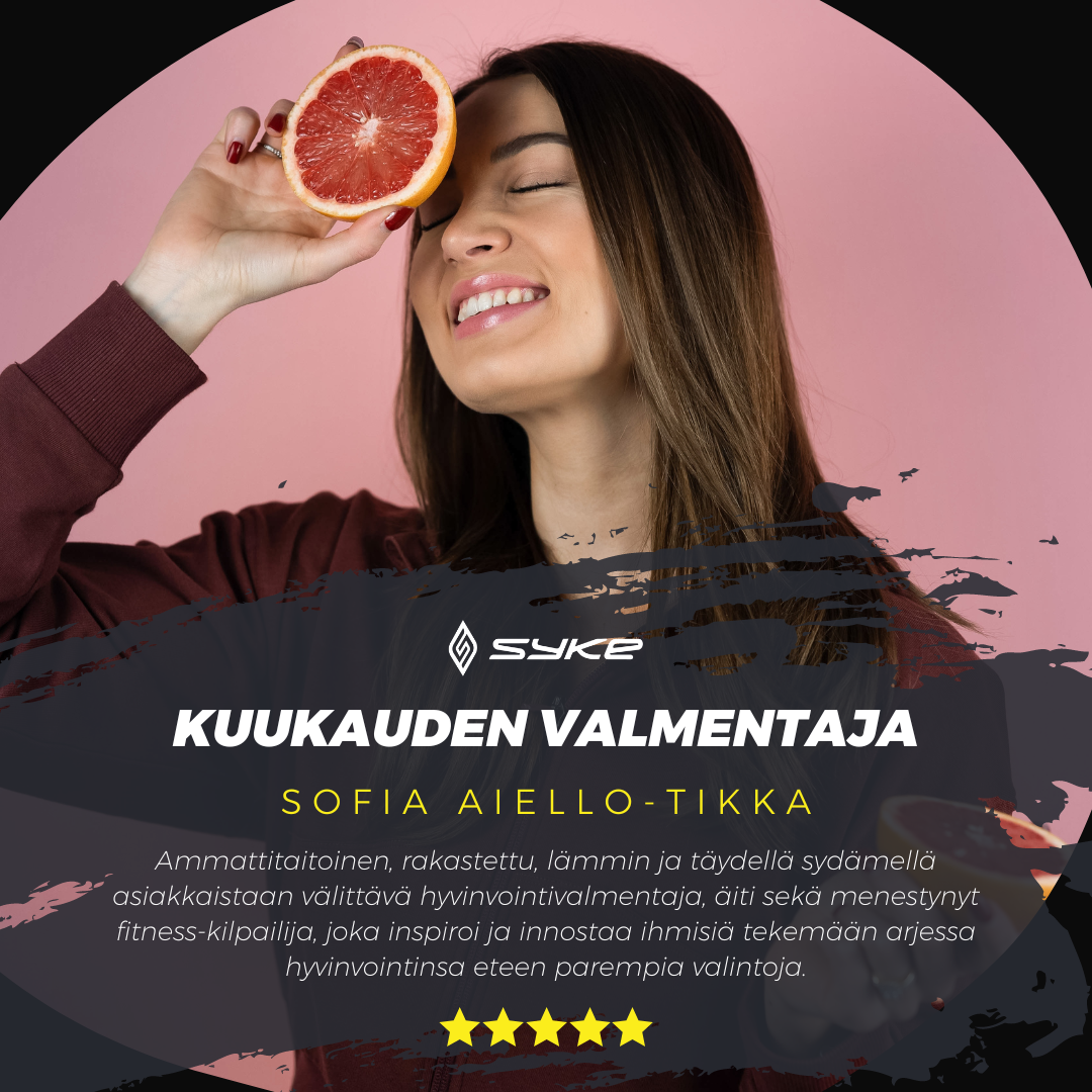 Sofia Aiello Tikka on SYKE Triben kuukauden verkkovalmentaja - paras valmentaja ja valmennus
