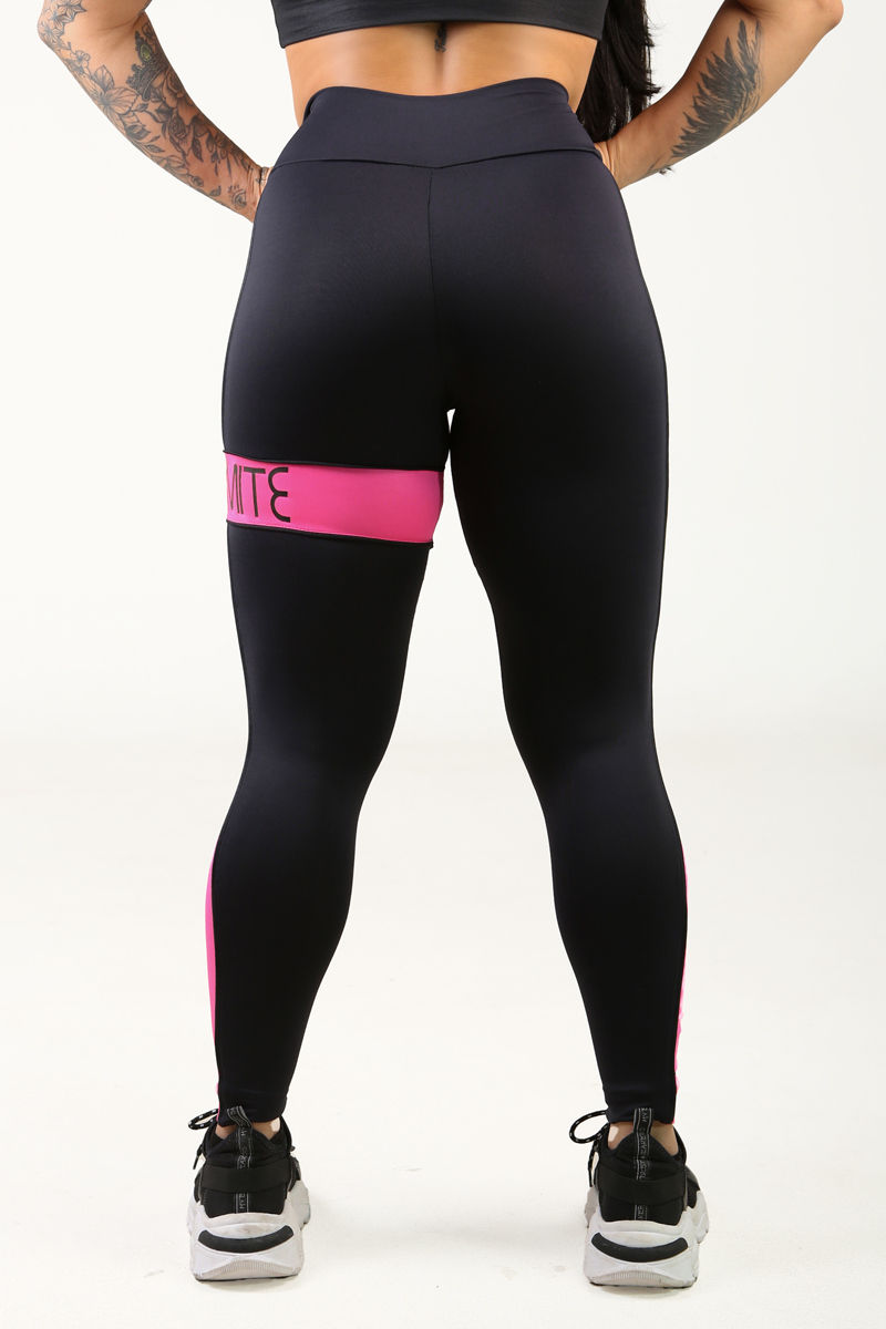 Thumbnail: Legging Mage Preto Rosa Dynamite