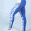 Miniatura: Legging Fitness Muscari Azul Branco Dynamite