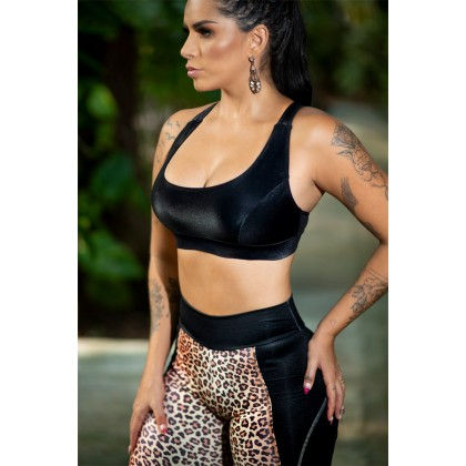 Miniatura: TOP FITNESS BERTHA CIRRÉ PRETO