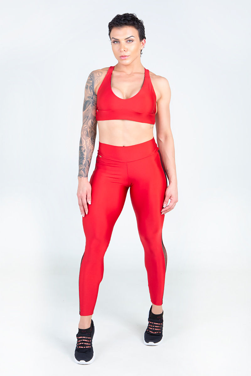 Miniatura: Legging fitness BlazeFit Vermelha.