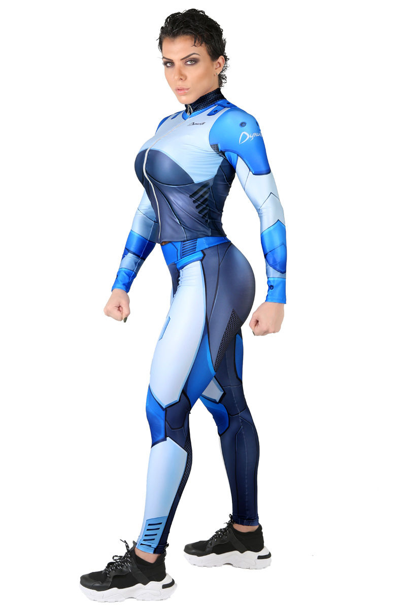 Miniatura: Legging Fitness Dynamite Holo Blue