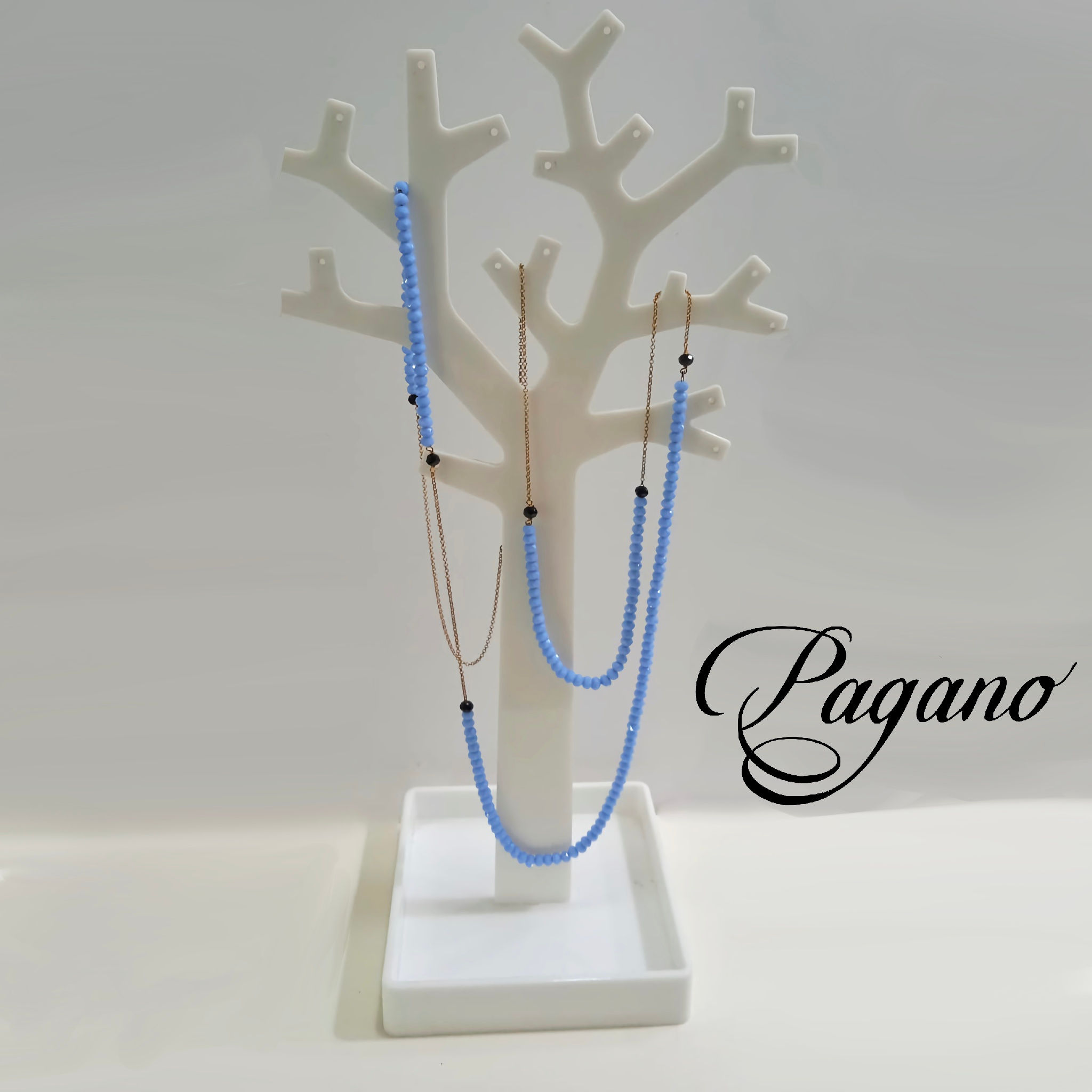 Collana lunga azzurra