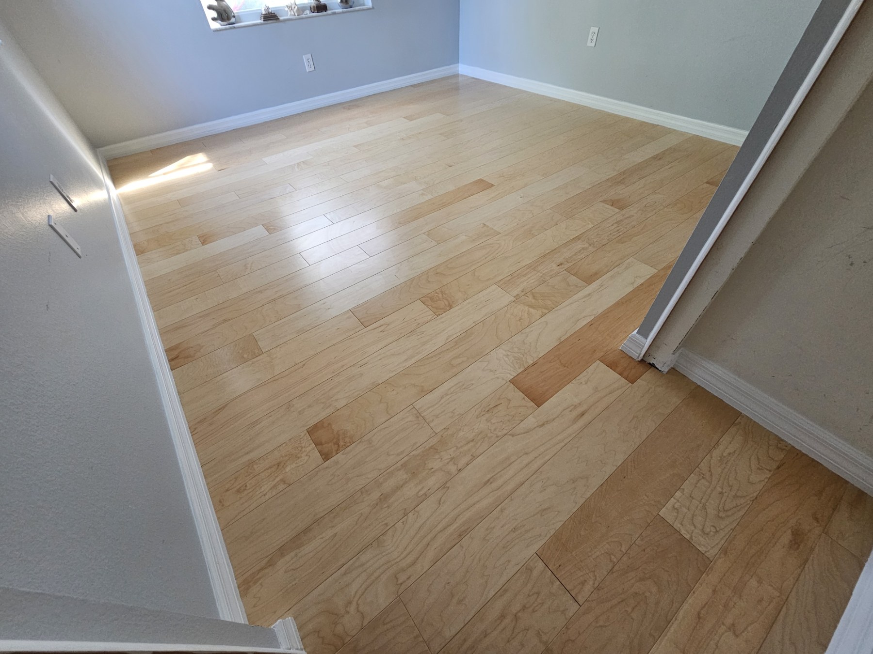Finished living room