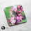 Thumbnail: Harvest mouse on pink flowers coaster - cork backed
