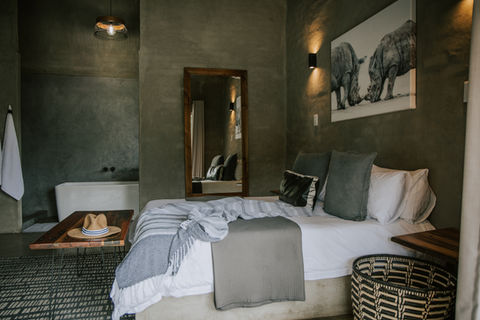 One of the villa bedrooms