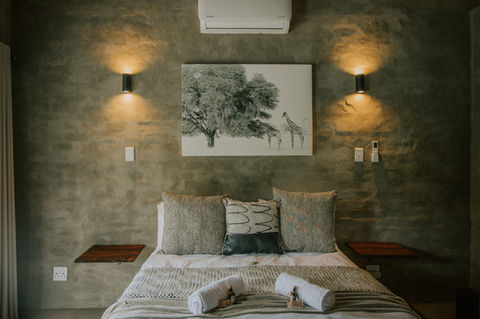 One of the villa bedrooms