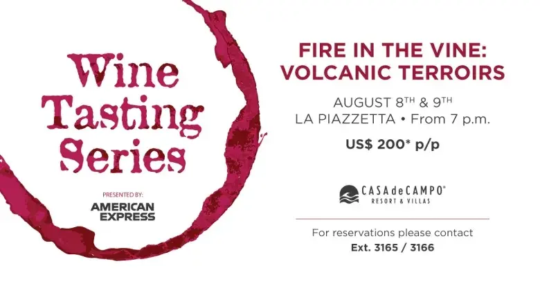 Cata de vinos: Fuego en la vid traerá vinos inspirados en volcanes a Altos de Chavón