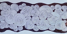 swirling lines on a river