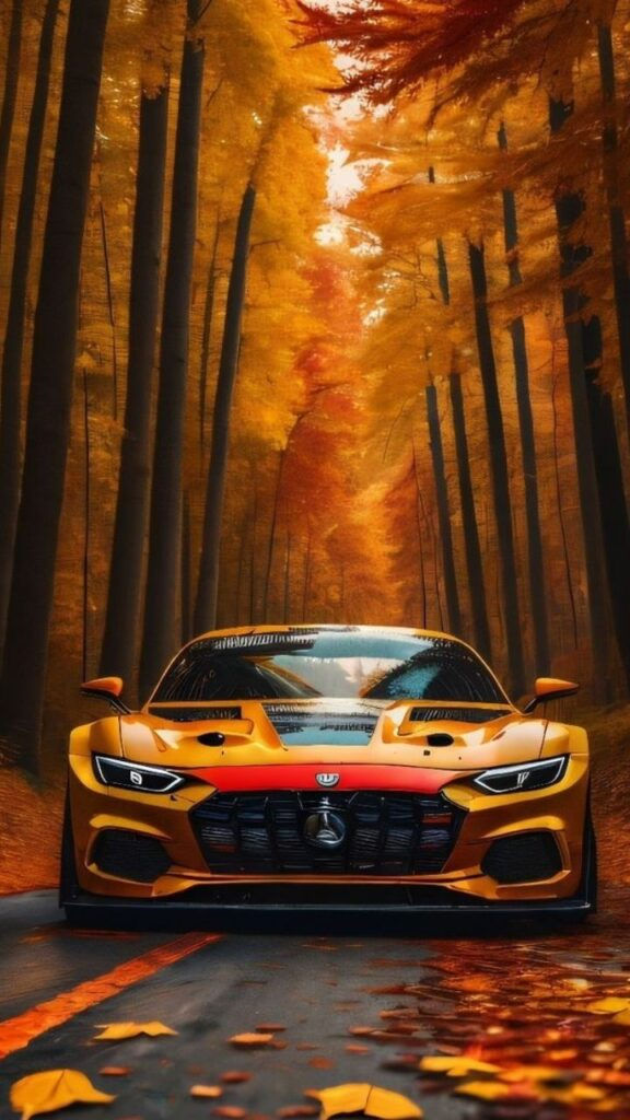 A luxury canvas print from Peak Picks Official featuring a Super Car Fall Aesthetic, perfect for any living space