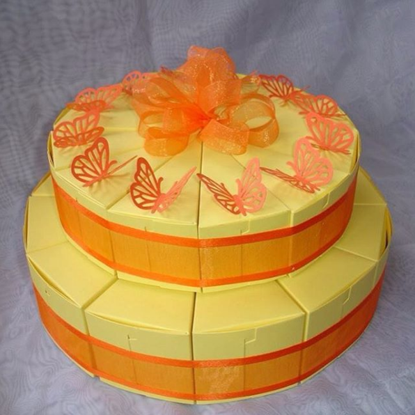 Cake Slice favour boxes
