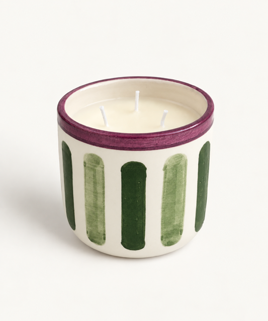 Christabel Hart Striped Lacquered tray
