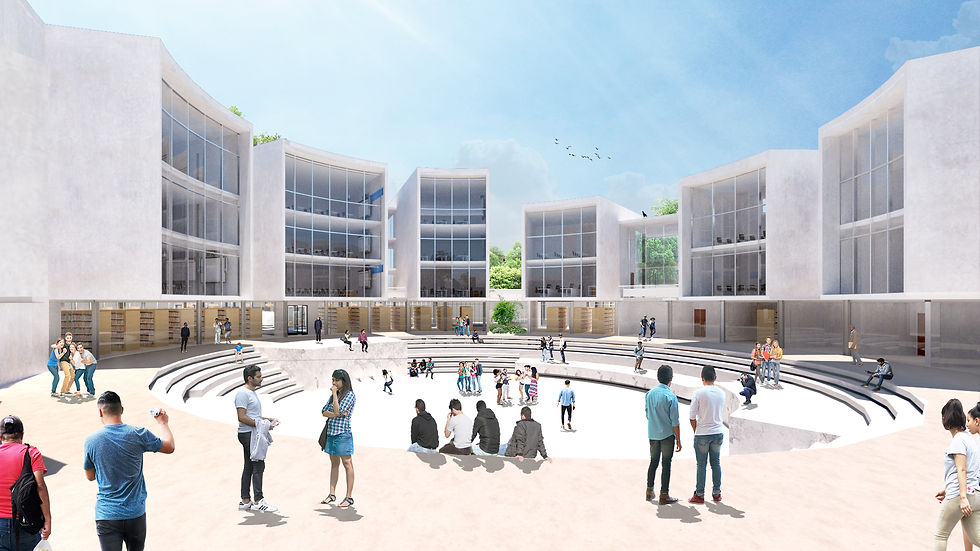 Plaza principal de debate y exhibición