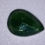 Miniatura: 0,83 ct | Głęboka zieleń | Szafir australijski | Kształt gruszki | WBD