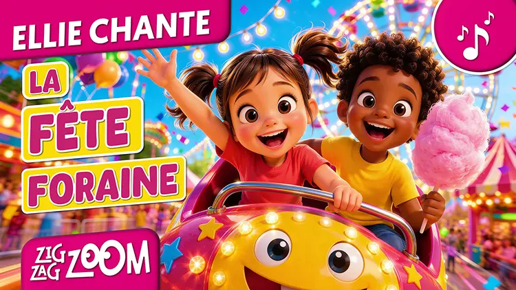 chanson enfant ellie chante la fete foraine zigzagzoom