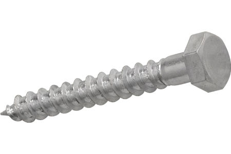 4Trade M10 x 150mm Coach Screws Bright Zinc Plated