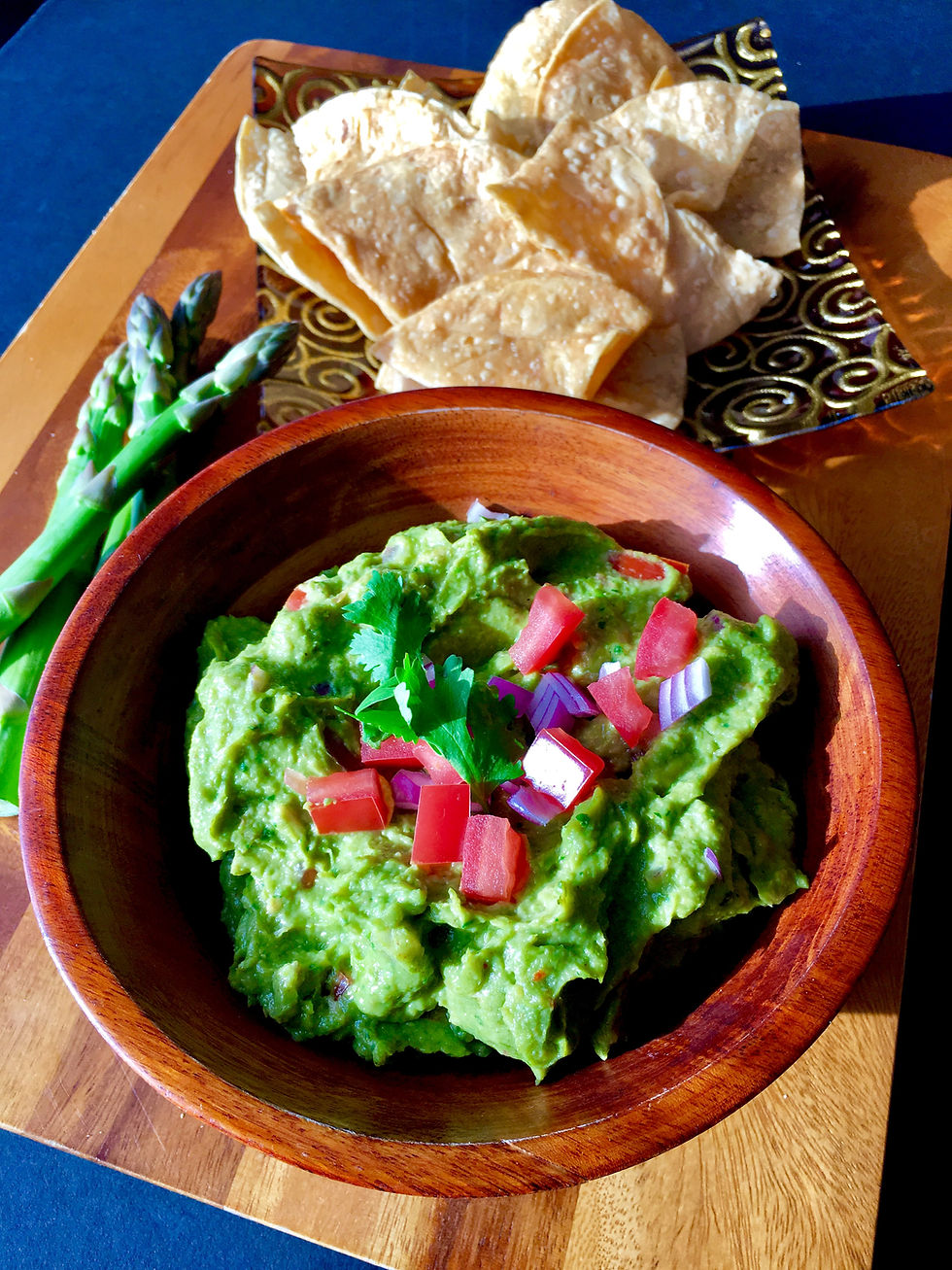Ancho Chile Asparagus Guacamole