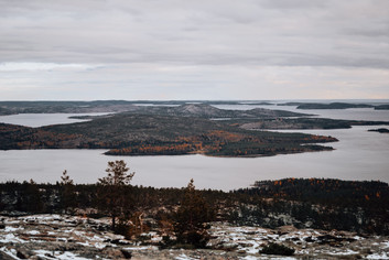 Utsikten på slåttdalsberget i skuleskogens nationalpark