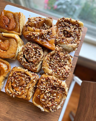 Platter of sticky buns