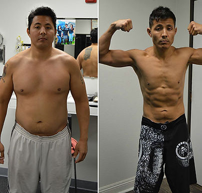 Before and after weight loss picture