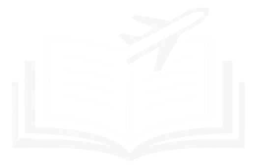 Travel guide with airplane