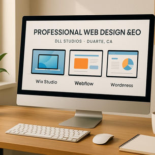 DLL Studios Professional Web Design & SEO in Duarte CA for Wix Studio, Webflow, and Wordpress
