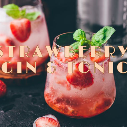 Strawberry gin & tonic