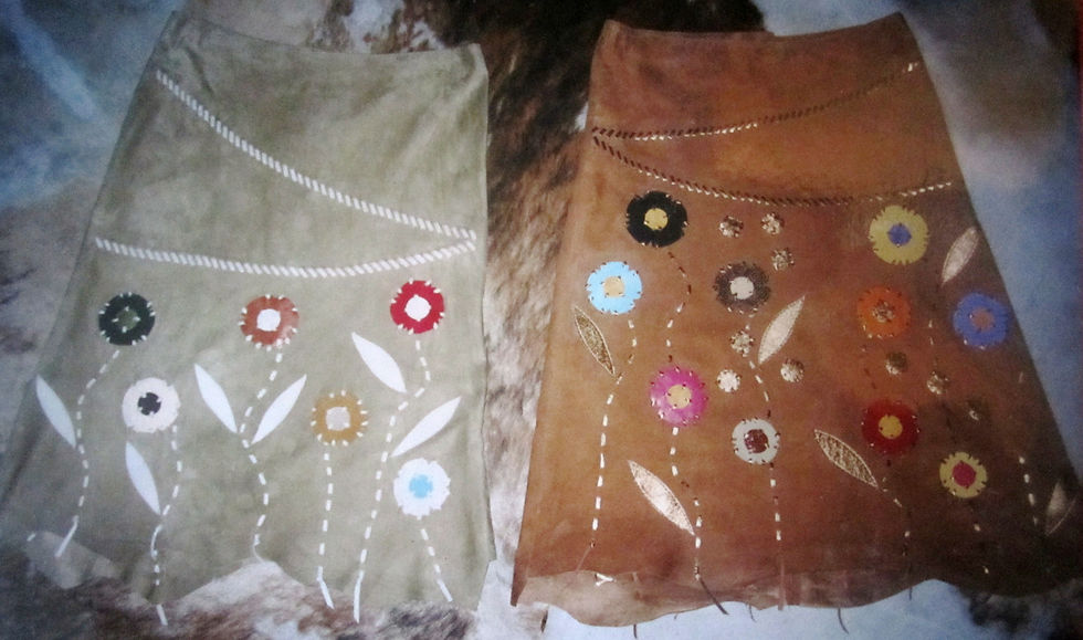 Saias customizadas.