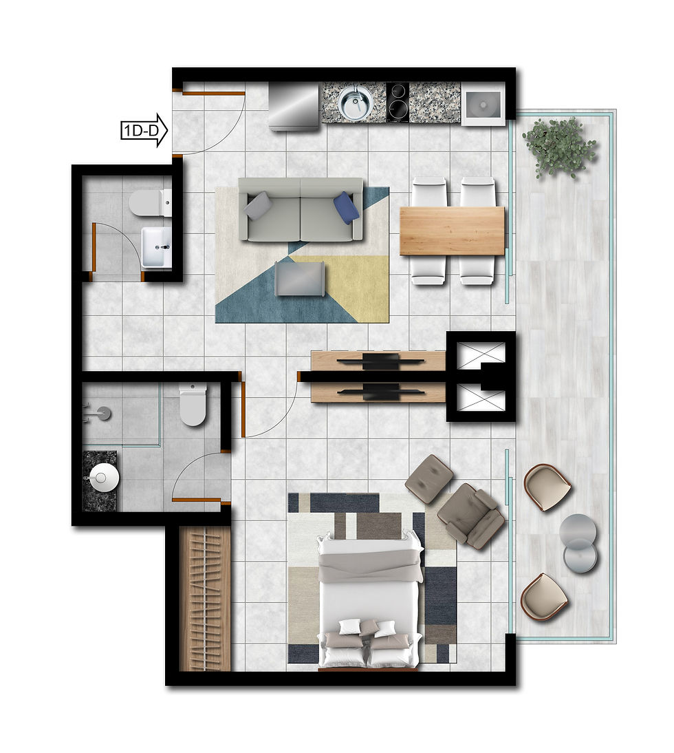 1 Dormitorio Tipo D