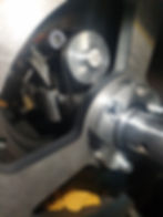 Schleifmaschine im Einsatz