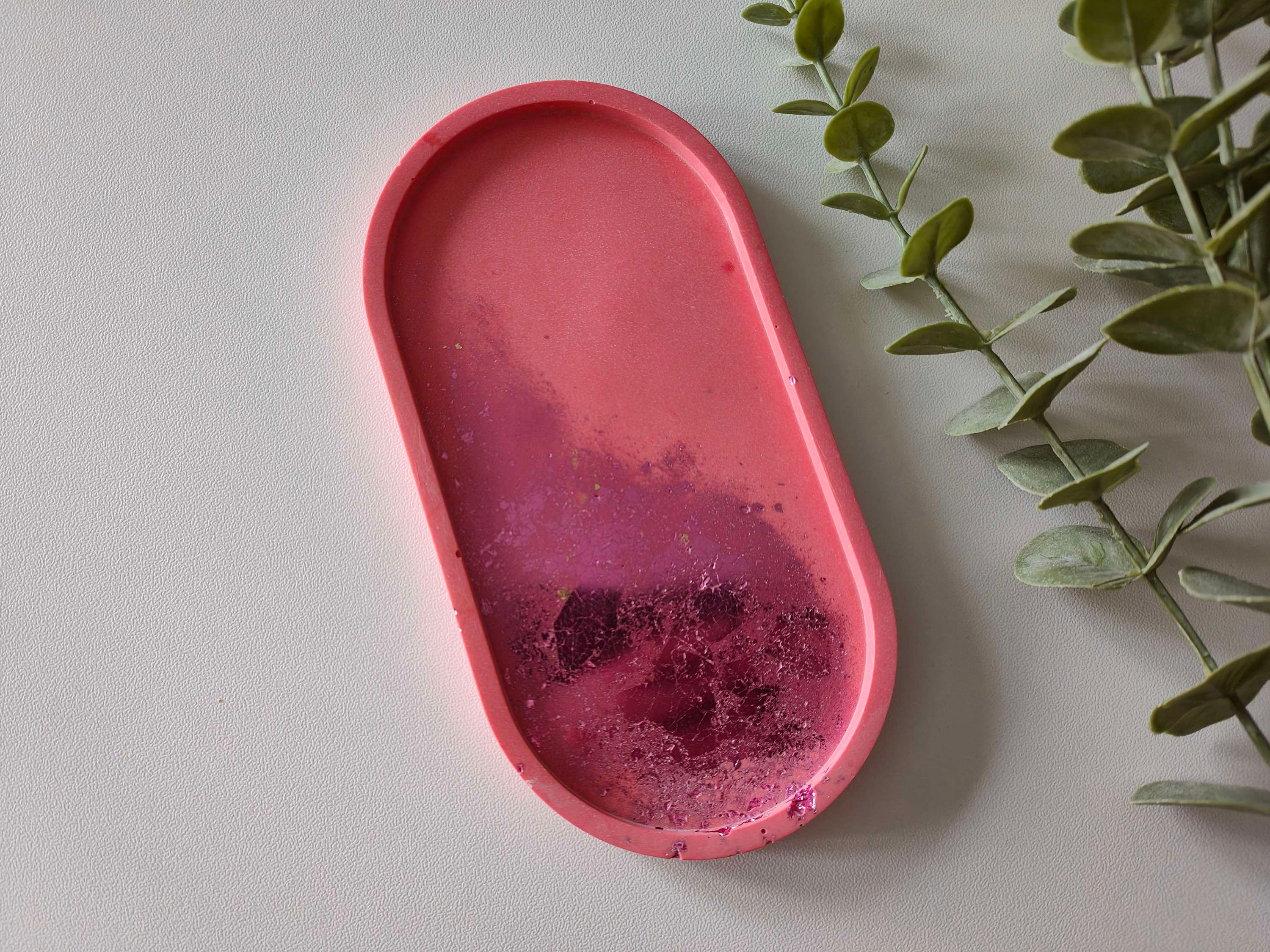 Coupelle XL en jesmonite rose