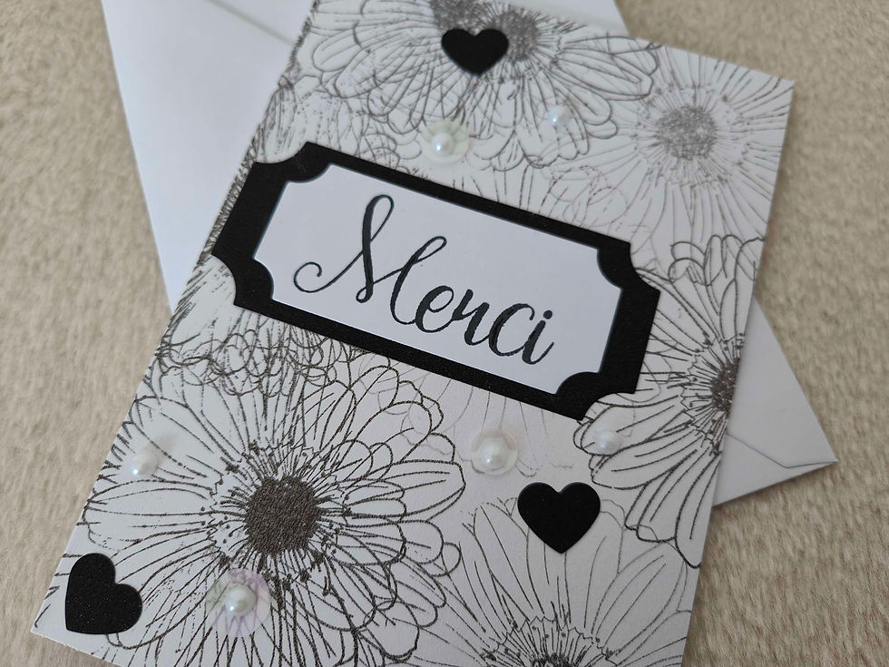 Miniature : Carte de remerciement ''Merci'' ✉️
