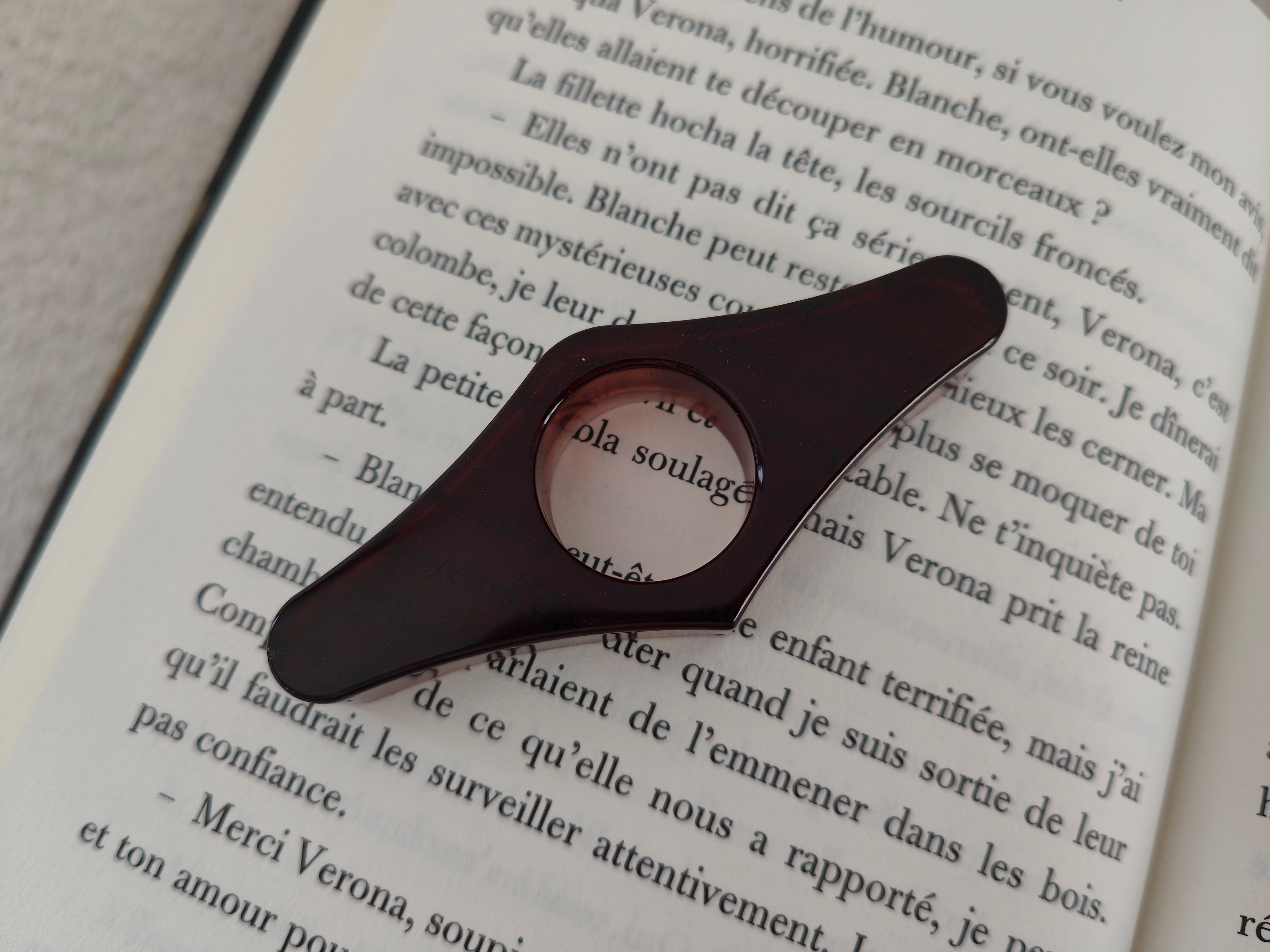 Bague de lecture brune