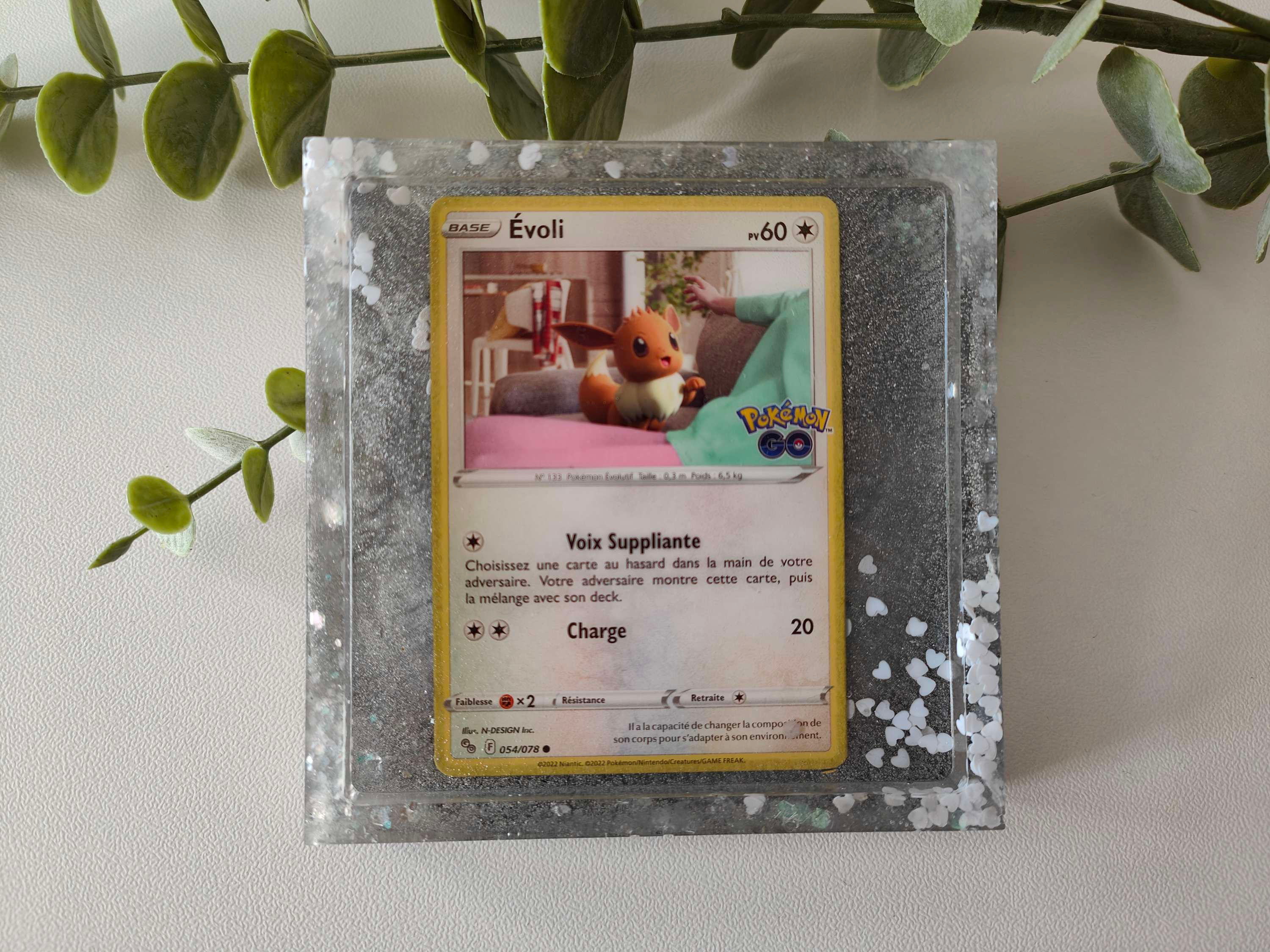 Coupelle incrustation carte pokémon
