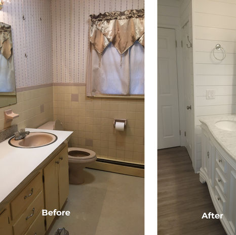 Modern Farmhouse Bathroom Remodel in Delmarva.