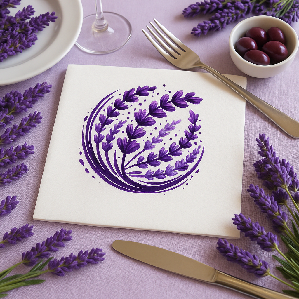 "Lavender Bliss"  Napkins
