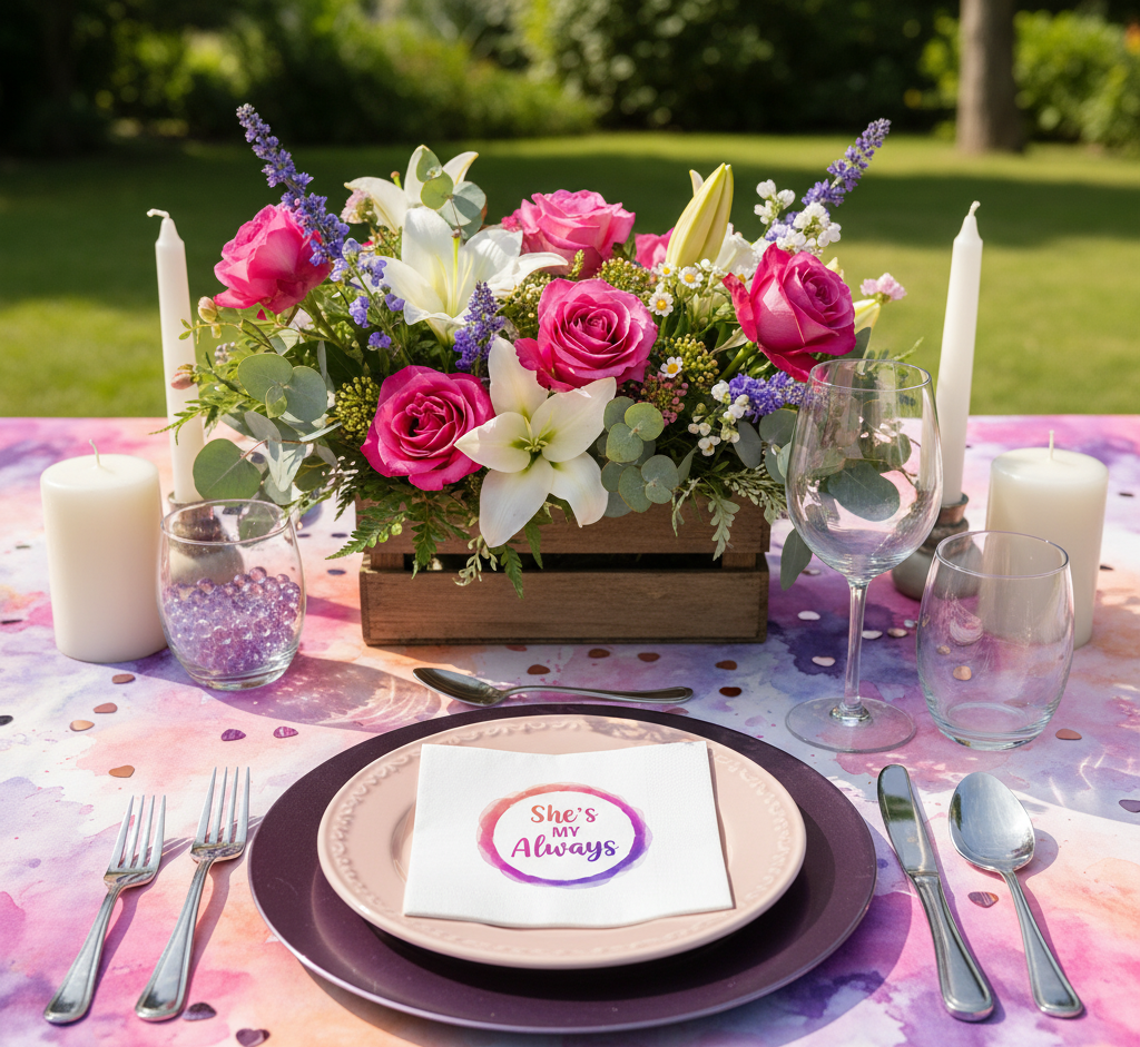 "She’s My Always"  Napkins