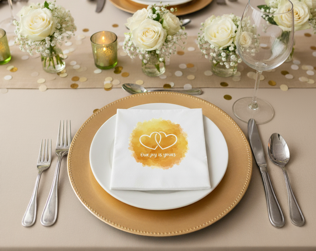 "Our Joy Is Yours"  Napkins