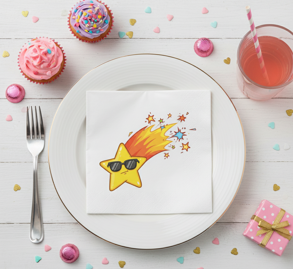 "Cool Shooting Star"  Napkins