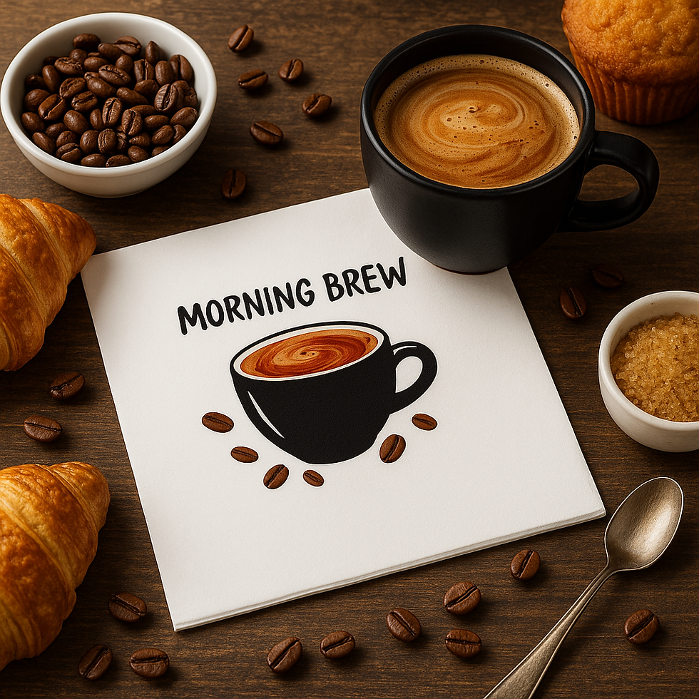 “Morning Brew” Coffee Lover Napkins