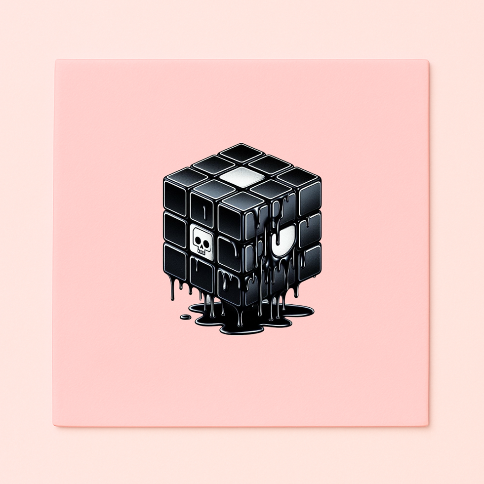 Thumbnail: "Haunted Puzzle" Linen Feel Napkins