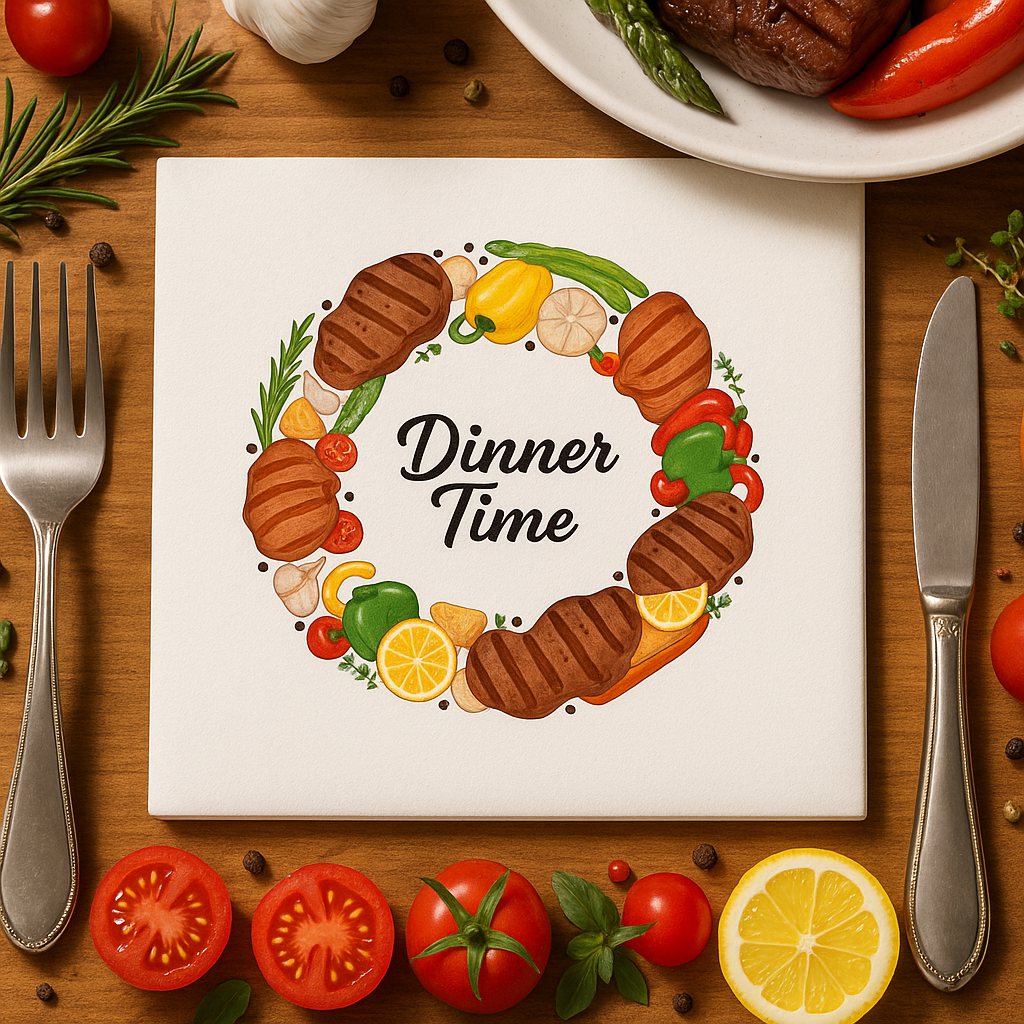 Dinner Time Feast Napkins