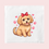 Thumbnail: Adorable puppy with red bow – Puppy Love napkin