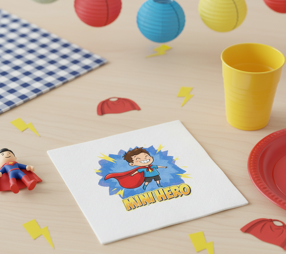 "Mini Hero" Napkins