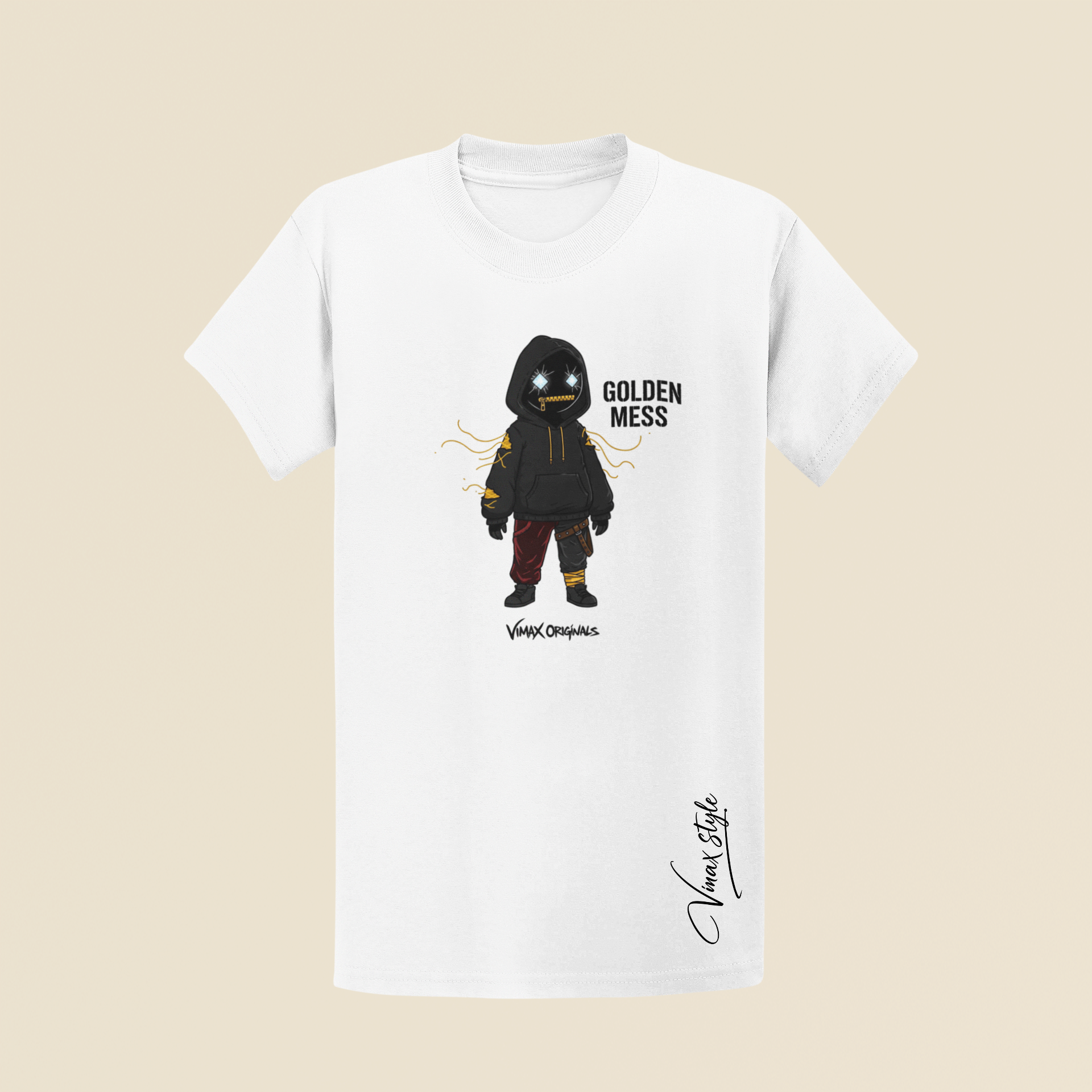 VX0 “GOLDEN MESS” – Vimax Originals Graphic T-Shirt