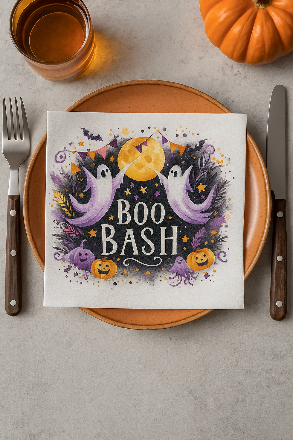 "Boo Bash" Linen Feel Napkins