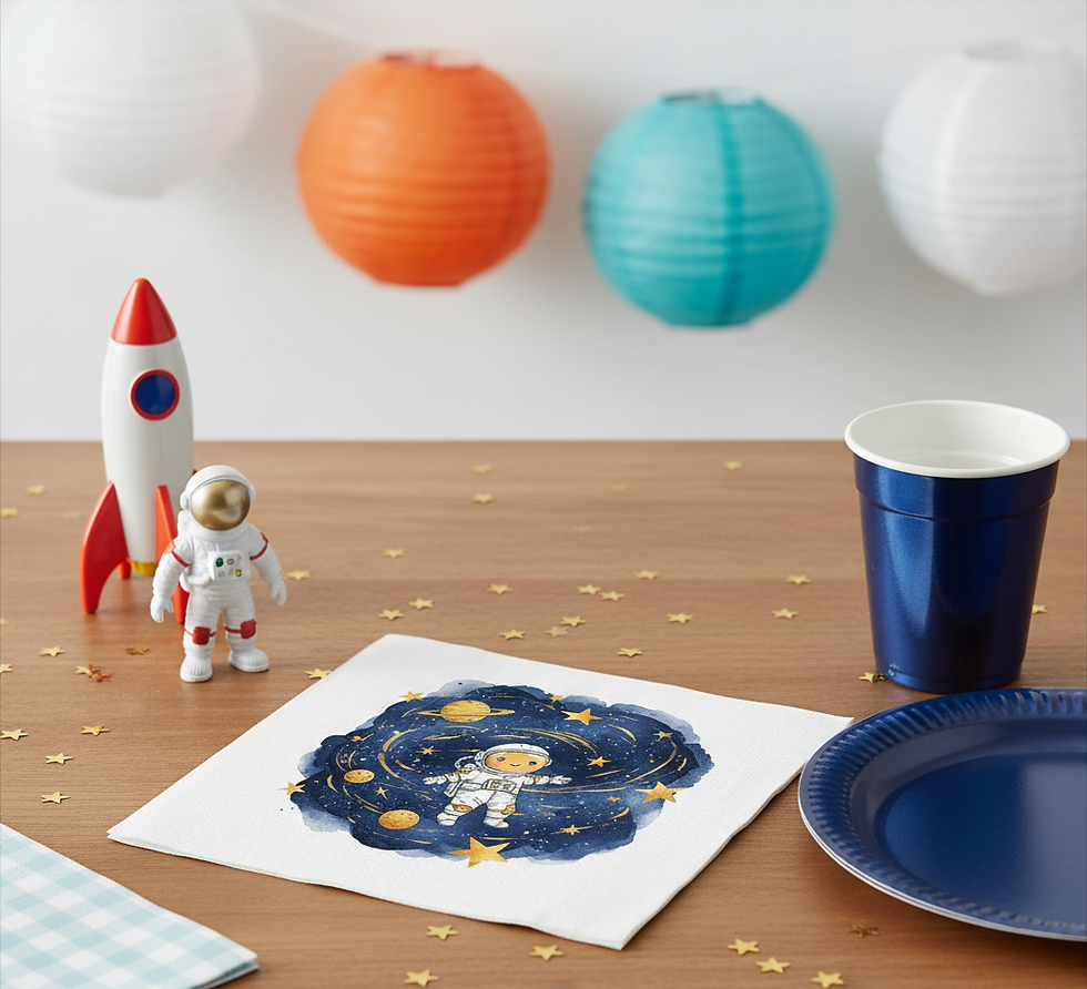 "Little Space Explorer" Napkins