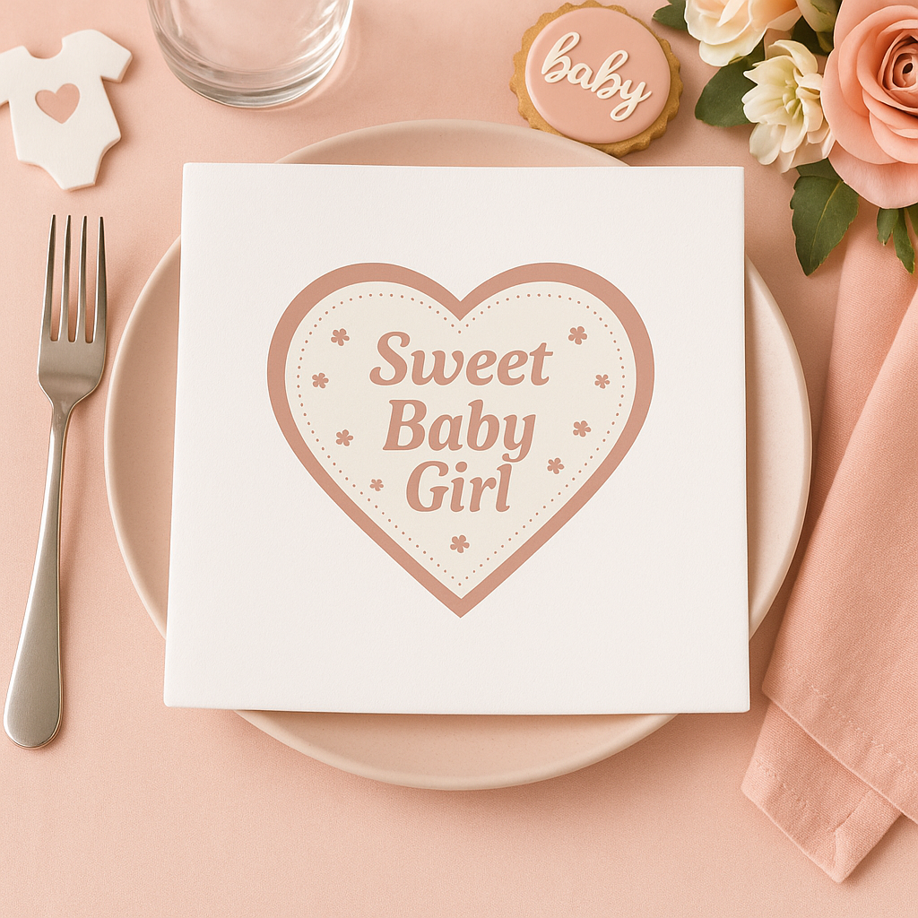 “Sweet Baby Girl” Napkins