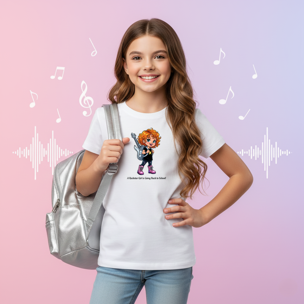 Rockstar Girl School Vibes Tee